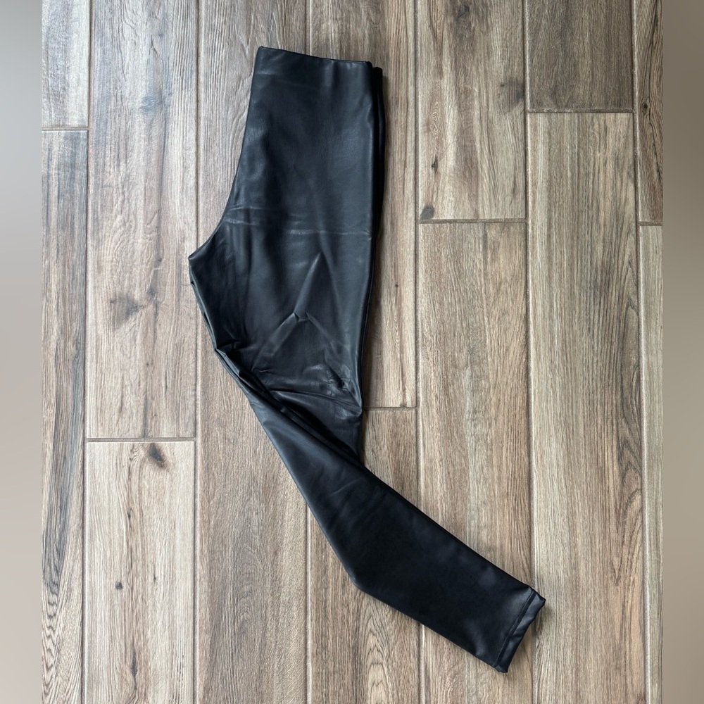 BB Dakota Tough Faux Leather Black Leggings